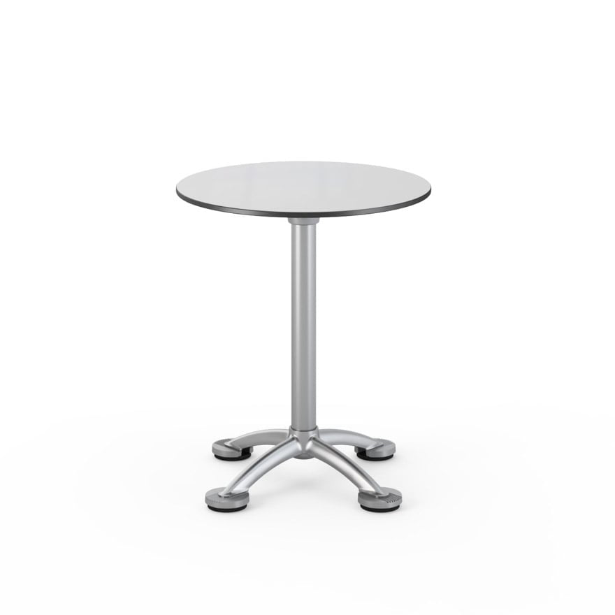 Pensi Round Table Side/Dining Knoll 23.6" dia. x 28.25" h - Trespa metallic with black edge + $554.00 