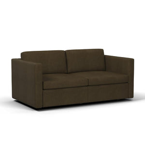 Pfister Standard Settee Sofa Knoll Ultrasuede - Brownstone 