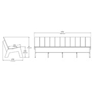Picket 7' Bench Benches Loll Designs 