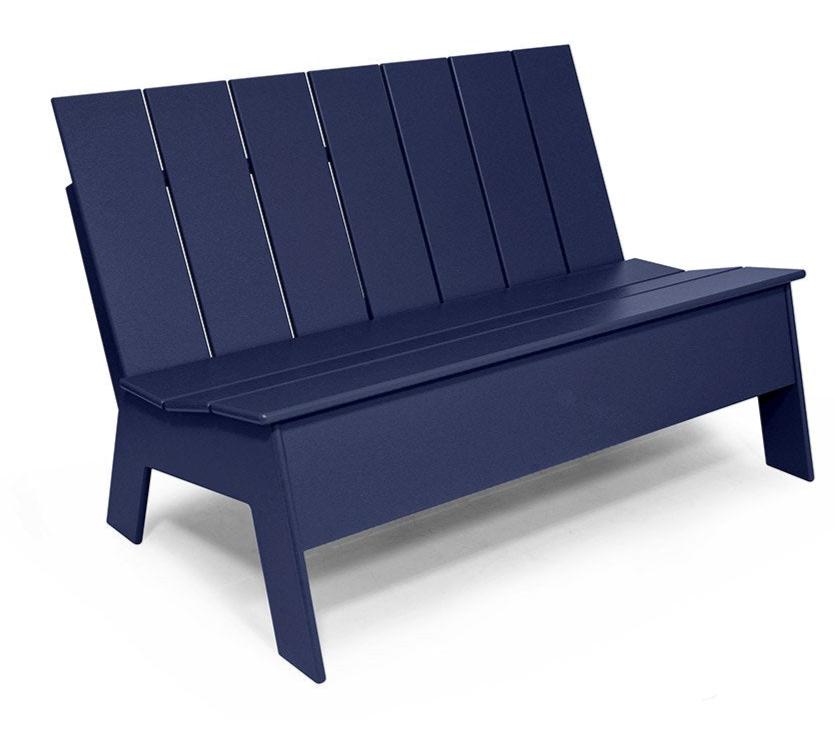 Picket Bench Benches Loll Designs Navy Blue 