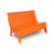 Picket Bench Benches Loll Designs Sunset Orange 