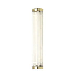 Pillar LED Wall Light Wall Lights Original BTC 40/7cm Polished Brass 