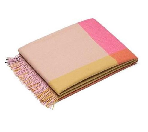 Colour Block Blankets Blanket Vitra Pink/Beige 