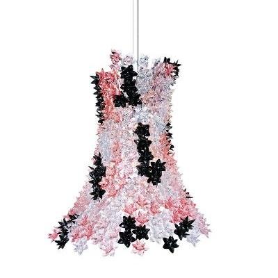 Bloom Suspension Lamp hanging lamps Kartell Transparent Pink Black 