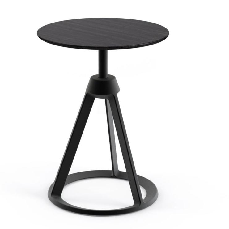 Piton Side Table side/end table Knoll Ebonized Ash Jet Black 