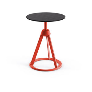 Piton Side Table side/end table Knoll Ebonized Ash Red Coral 
