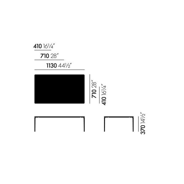 Plate Table 410 Side/Dining Vitra 