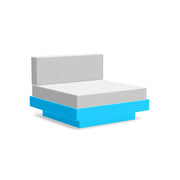 Platform One Lounge lounge chairs Loll Designs Sky Blue Cast Silver 