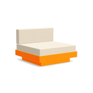 Platform One Lounge lounge chairs Loll Designs Sunset Orange Canvas Flax 