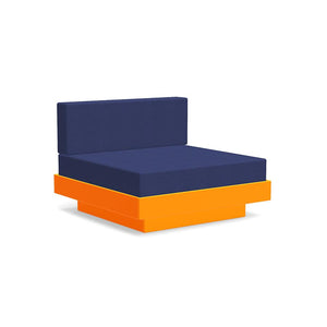 Platform One Lounge lounge chairs Loll Designs Sunset Orange Canvas Navy 