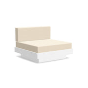 Platform One Lounge lounge chairs Loll Designs Cloud White Canvas Flax 