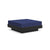 Platform One Ottoman Ottoman Loll Designs Black Canvas Navy 