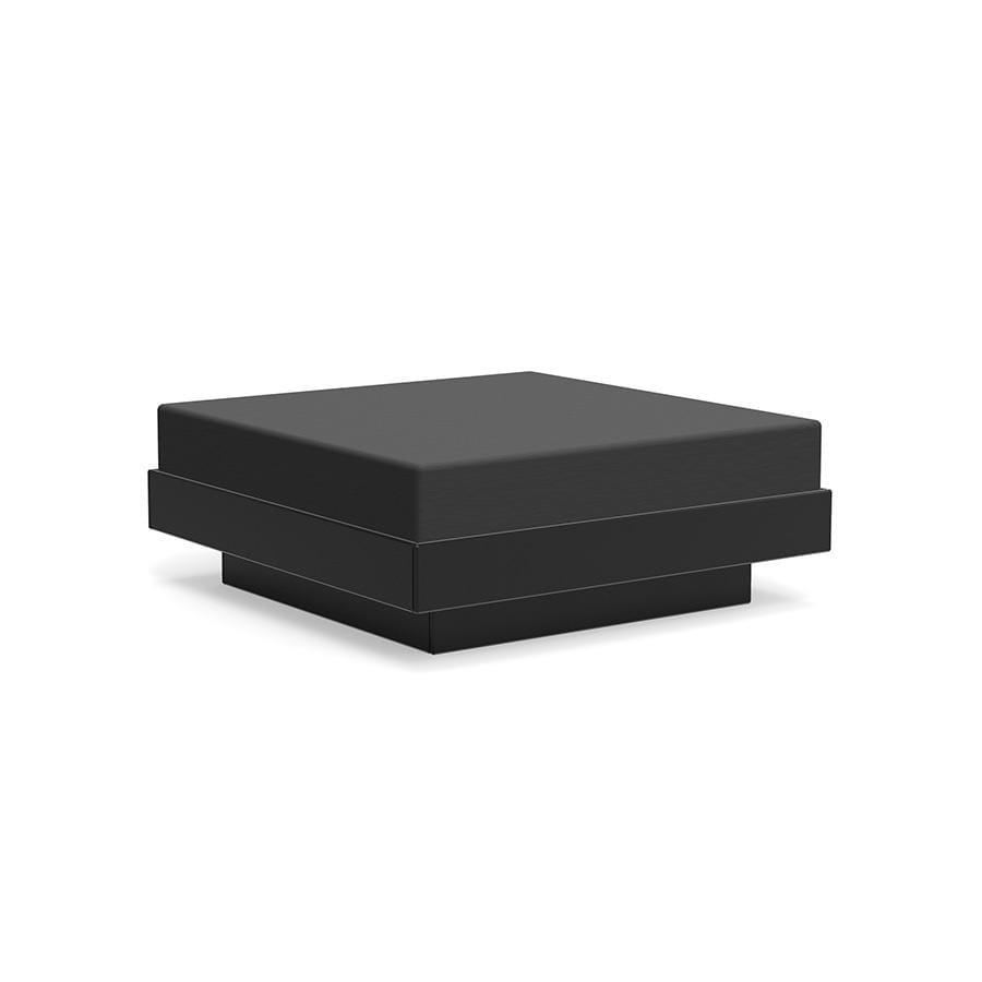 Platform One Ottoman Ottoman Loll Designs Black Cast Charcoal 