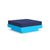 Platform One Ottoman Ottoman Loll Designs Sky Blue Canvas Navy 