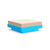 Platform One Ottoman Ottoman Loll Designs Sky Blue Cast Petal 