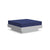 Platform One Ottoman Ottoman Loll Designs Driftwood Canvas Navy 