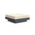 Platform One Ottoman Ottoman Loll Designs Charcoal Grey Canvas Flax 