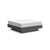 Platform One Ottoman Ottoman Loll Designs Charcoal Grey Cast Silver 