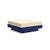 Platform One Ottoman Ottoman Loll Designs Navy Blue Canvas Flax 