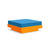 Platform One Ottoman Ottoman Loll Designs Sunset Orange Canvas Regatta 