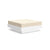 Platform One Ottoman Ottoman Loll Designs Cloud White Canvas Flax 