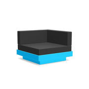 Platform One Sectional Corner Sofas Loll Designs Sky Blue Cast Charcoal 
