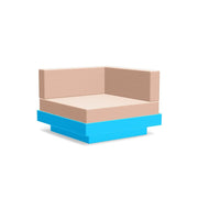 Platform One Sectional Corner Sofas Loll Designs Sky Blue Cast Petal 