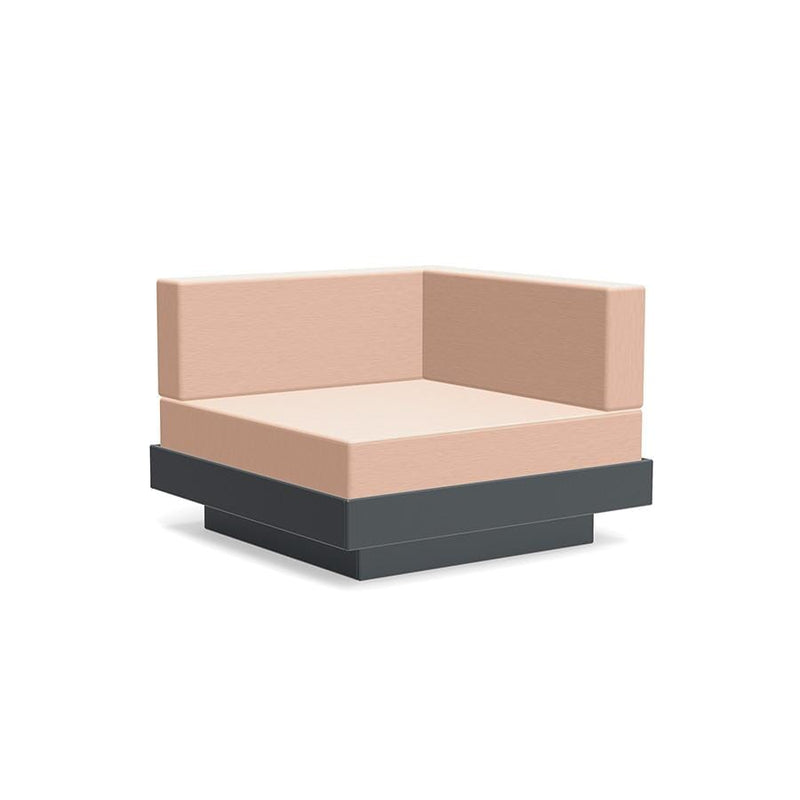 Platform One Sectional Corner Sofas Loll Designs Charcoal Grey Cast Petal 