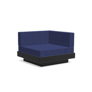 Platform One Sectional Corner Sofas Loll Designs Black Canvas Navy 