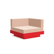 Platform One Sectional Corner Sofas Loll Designs Apple Red Cast Petal 