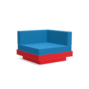 Platform One Sectional Corner Sofas Loll Designs Apple Red Canvas Regatta 