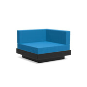 Platform One Sectional Corner Sofas Loll Designs Black Canvas Regatta 