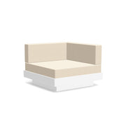 Platform One Sectional Corner Sofas Loll Designs Cloud White Canvas Flax 