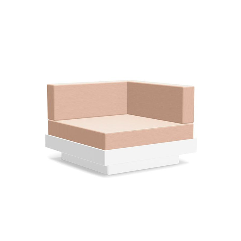 Platform One Sectional Corner Sofas Loll Designs Cloud White Cast Petal 