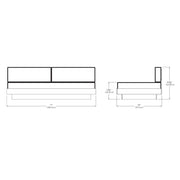 Platform One Sectional Sofa Sofas Loll Designs 