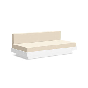 Platform One Sectional Sofa Sofas Loll Designs Cloud White Canvas Flax 
