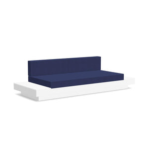 Platform One Sofa with Tables Sofas Loll Designs Cloud White Canvas Navy 
