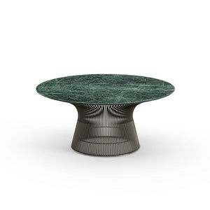 Platner Bronze 36" Coffee Table Coffee Tables Knoll Satin Finish Verdi Alpi Marble Top: Green + $3204.00 