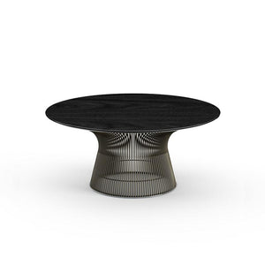 Platner Bronze 36" Coffee Table Coffee Tables Knoll Veneer Ebonized Walnut Top + $3817.00 