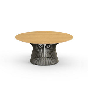 Platner Bronze 36" Coffee Table Coffee Tables Knoll Veneer Light Oak Top + $4045.00 