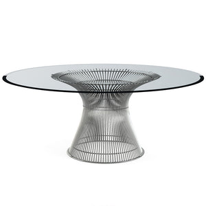 Platner Dining Table - 70 Inch Dining Tables Knoll Polished Nickel 