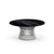 Platner Nickel 36" Coffee Table Coffee Tables Knoll Polished Finish Nero Marquina Marble Top: Black + $1782.00 