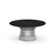 Platner Nickel 36" Coffee Table Coffee Tables Knoll Satin Finish Nero Marquina Marble Top: Black + $1782.00 