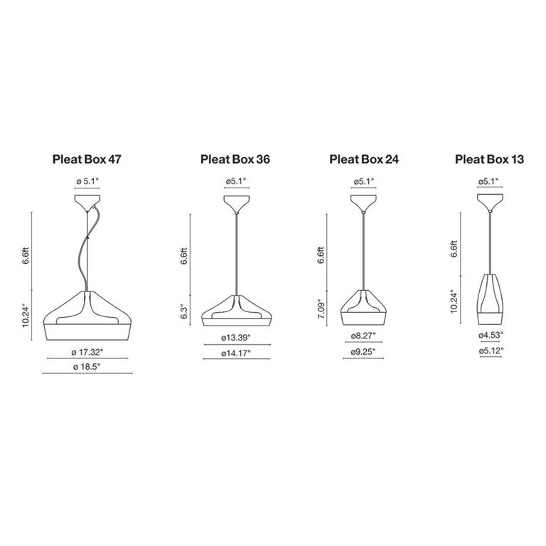 Pleat Box 13 Suspension Lamp suspension lamps Marset 