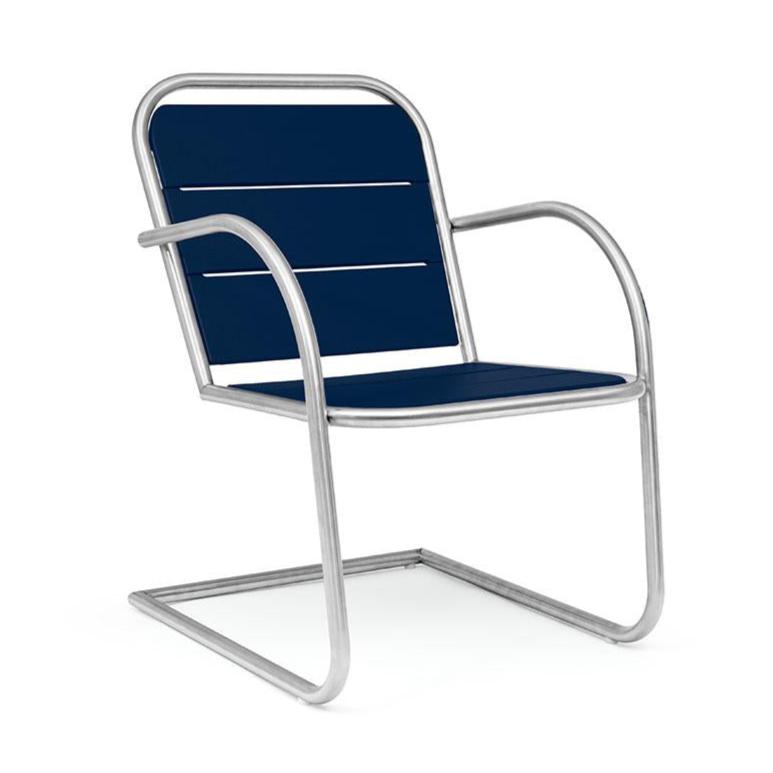 Pliny Lounge Chair Lounge Chair Loll Designs Navy Blue 