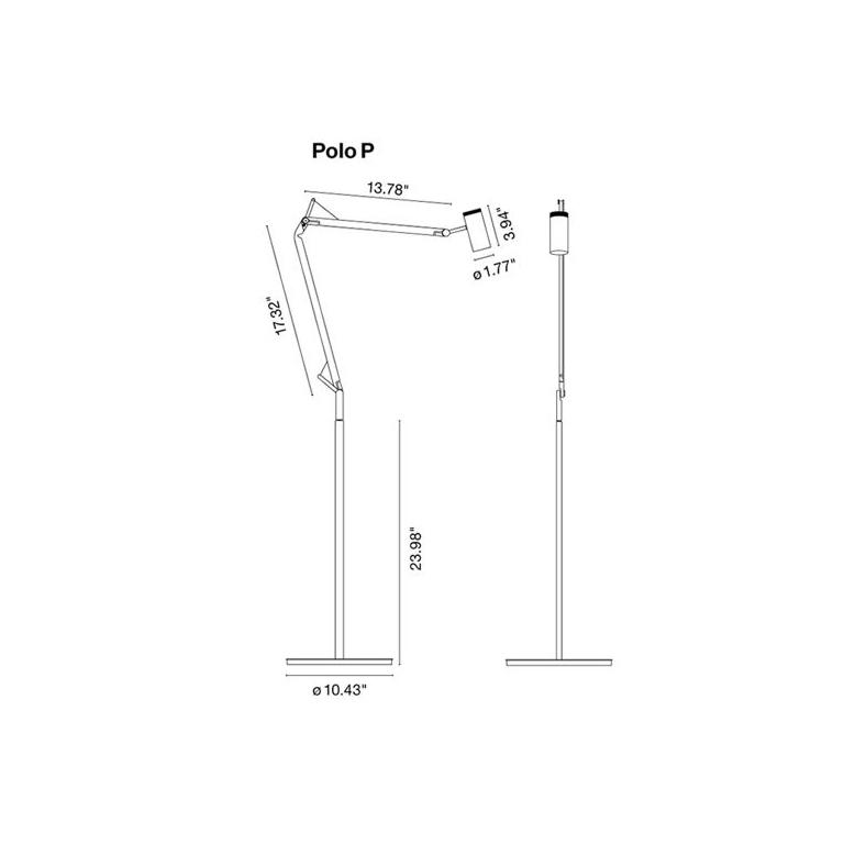 Polo Floor Lamp Floor / Ceiling Light Marset 