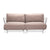 Pop Outdoor Two-Seater Sofa Sofa Kartell Transparent Dove-Sunbrella 