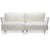 Pop Outdoor Two-Seater Sofa Sofa Kartell Transparent White-Sunbrella 