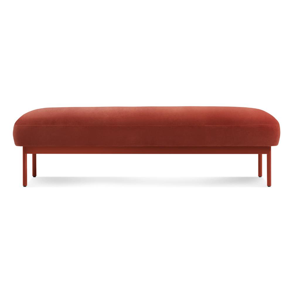 Puff Puff Bench Benches BluDot Tomato Velvet 