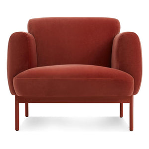 Puff Puff Lounge Chair lounge chair BluDot Tomato Velvet 